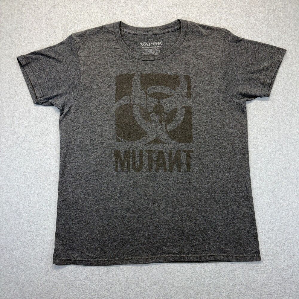 Vapor Biohazard Mutant Graphic T-Shirt Men’s L Gray Short Sleeve
